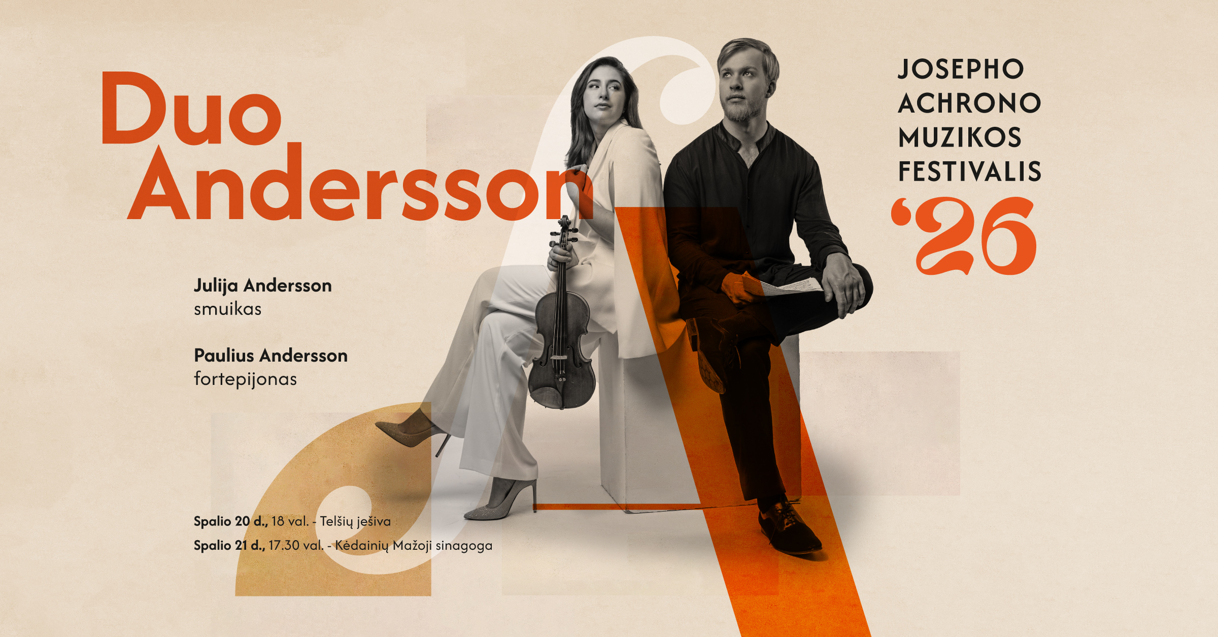 V Tarptautinis Josepho Achrono muzikos festivalis - Duo Andersson
